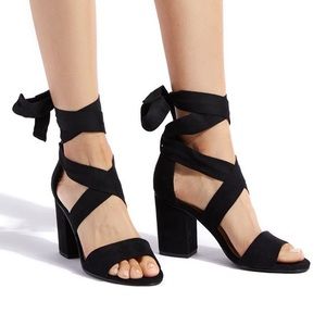 Black Mizo Heels